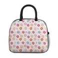 thumbnail image 2 of Lunch Bag Lunch Box for Women Reusable Insulated Lunch Bags,Water-Resistant Mini Colourful Donuts White Backdrop Cooler Lunch Tote Bag, Large Capacity for Work Travel Picnic, 2 of 6