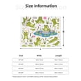 thumbnail image 5 of Rateoe Cartoon Frogs Pattern Flannel Throw Blanket, Ultra-soft Blanket for Bed, Couch, Car, Hypoallergenic Anti-pilling blanket-80"x60"(Horizontal), 5 of 6
