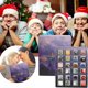thumbnail image 1 of Calendario de Adviento de Navidad 2024: 24 fósiles de ágata cristalina natural, regalos navideños, ofertas del día, liquidación, 1 of 8
