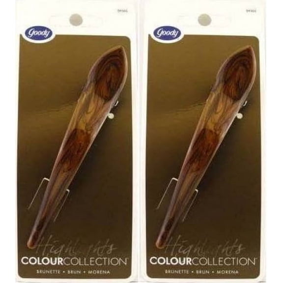 Goody Colour Collection Brunette Salon Hair Clip - 2 Count by Goody
