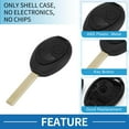 thumbnail image 4 of Unique Bargains 2 Buttons Keyless Entry Remote Fob Key Shell Case for BMW Mini Copper 2002-2005, 4 of 7