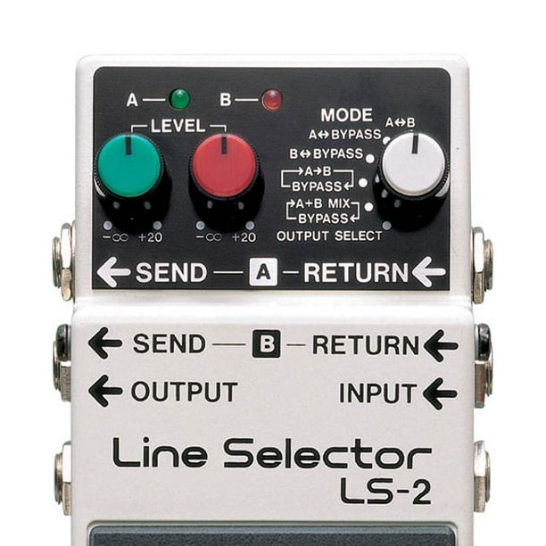 Boss LS 2 Line Selector Switch Battery Power Multi Effect Electric