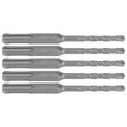 thumbnail image 2 of 5Pcs Rotary Hammer Drill Bit Cemented Carbide Tip Spiral 2 Flutes Impact Drill Bit for Brick Stone 110mm 6mm/0.24in Open Diameter, 2 of 5