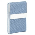 thumbnail image 3 of Business Card Case Business Card Organizer Business Card Storage Box Fashionable  Case PU Leather Business Card Storage Box Case Holder Organizer GiftsWeave Pattern Blue, 3 of 8