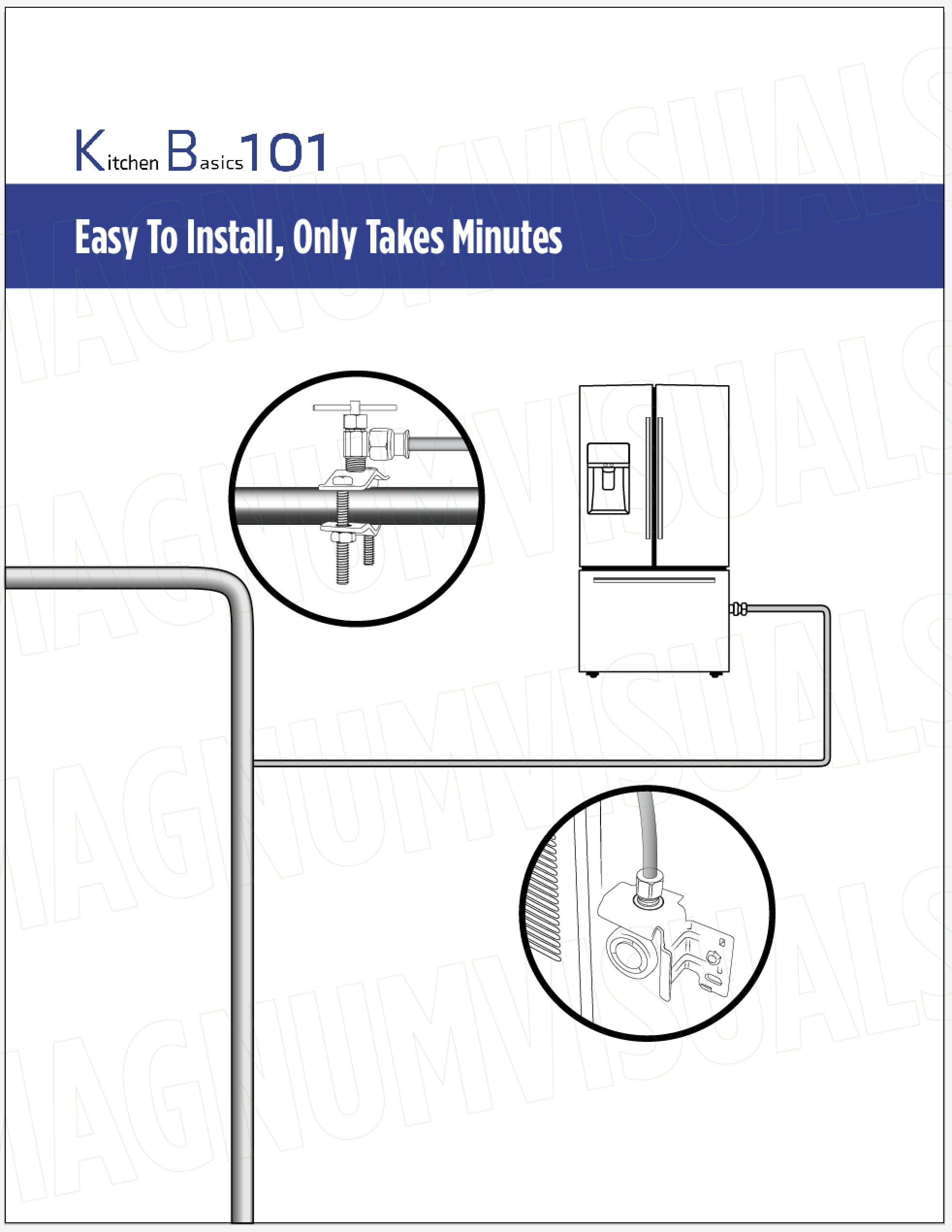 Kitchen Basics 101 Refrigerator Water Line Kit