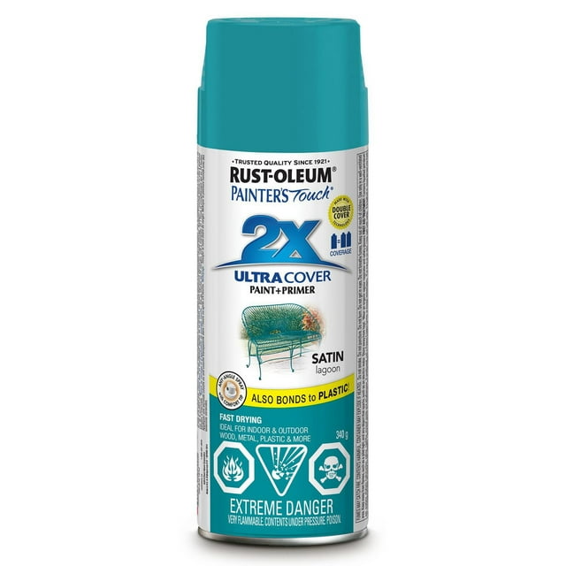 Painter's Touch 2X Ultra Cover Paint and Primer, Satin Lagoon