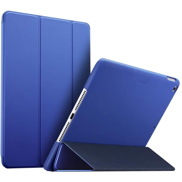 Étui Ultra Mince Compatible avec Ipad 2018 / Ipad 2017 Modèle 9.7 Pouces - Étui Intelligente avec Dos Caoutchouté - Magnétique avec Fonction Sommeil / Réveil Automatique - Bleu