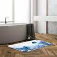 thumbnail image 2 of Floral Butterfly Bath Mat Spring Blue Flower Butterflies Blossom Botanical Nature Plant Bathroom Kitchen Rugs,16x48 Inch, 2 of 2