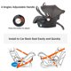 thumbnail image 5 of Silla de coche Asiento de coche infantil Asiento de coche de bebé con asa de transporte Toldo ajustable Cojinete de carga de 13 kg para bebés recién nacidos Abanopi  Silla de coche, 5 of 7