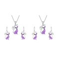 thumbnail image 4 of Guardurnaity Collar gancho pendientes conjunto cumpleaños boda joyería nupcial mujer novia vacaciones regalo personalizado púrpura Type2 NO2 Guardurnaity CBP224328, 4 of 5