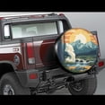 thumbnail image 2 of PISONIC Mountain And Woods Spare Tire Cover Weatherproof Universal Wheel Protectors for RV Camper Travel Trailer SUV Truck 14 inch, 2 of 7