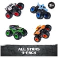 thumbnail image 2 of Monster Jam Pack de 4 Camiones de Metal a Escala 1:64, 2 of 8
