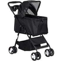 ZENY Premium Pet Stroller 3-in-1 Multifunction Jogger Stroller for Medium and Small Dogs Black