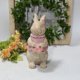 thumbnail image 3 of Estatua de animal con efecto madera, conejo de pie, accesorios para fotos, escultura rústica para primavera Rosa, 3 of 9