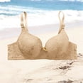 thumbnail image 3 of Turilly Bras Womens Solid Color Lace Breathable Wireless Bra No Rims Casual Everyday Wear Everyday Bras, 3 of 5