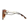 thumbnail image 4 of Womens Mod Luxe Square Plastic Butterfly Chic Sunglasses Tortoise Orange Yellow, 4 of 4