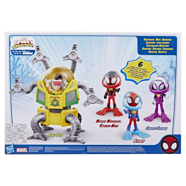 Marvel: Spidey and His Amazing Friends Underwater Webs Adventure Preschool  Kids Toy Action Figure for Boys and Girls Ages 3 4 5 6 7 and Up (4”) 