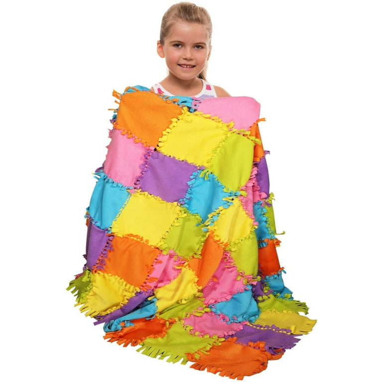 Koltose by Mash - Knot a Quilt Kit, No-Sew DIY Fleece Blanket, 54” x 42”  Boys & Girls Ages 4-16 