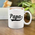 thumbnail image 4 of Shop4ever Papa Classic Varsity Ceramic Coffee Mug Tea Cup Dad Grandpa Coffee Mug (11oz.), 4 of 5