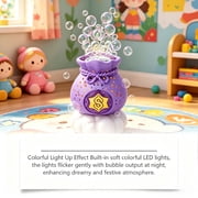 Daruma Bag Pouch Bubble Machine Automatic Cloud Base Maker 100Ml Solution Outdoor Party Birthday Wedding Kitchen Fun Summer Toy Gift