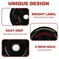 thumbnail image 6 of FlexWave Bumper Weight Plates, 55 lb Pair, Black, 2-Inch Hole, 6 of 8