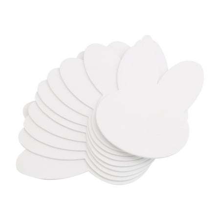 Way To Celebrate White Foam Bunny Head, Easter Decoration, Easter Crafts, 10 Count