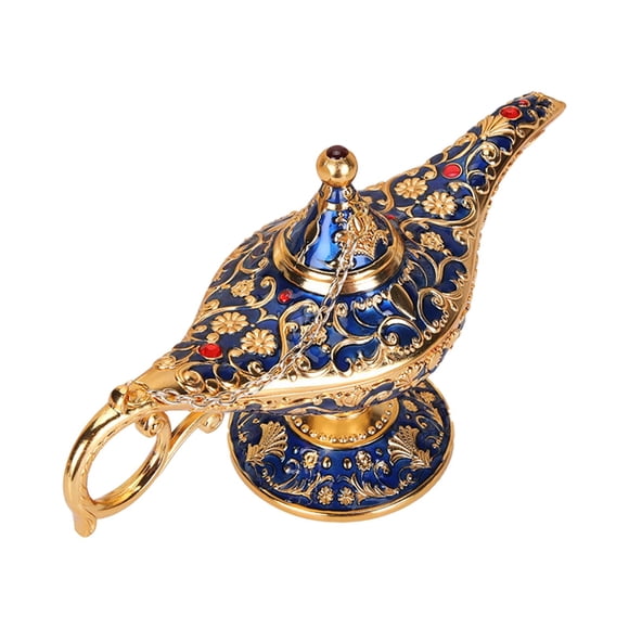 DOLITY Vintage al Lamp Gift Sophiscated burner for Shop Window Coffee Table blue