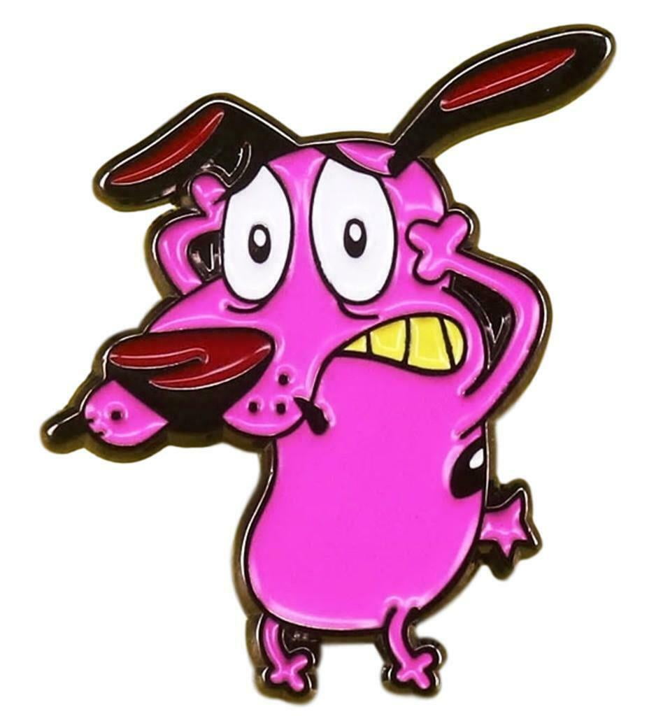 Courage The Cowardly Dog Cartoon Enamel Metal Pin - Walmart.com