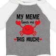 thumbnail image 4 of Inktastic Meme Loves Me Grandson Boys or Girls Long Sleeve Baby Bodysuit, 4 of 5