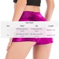 thumbnail image 3 of Inleife Nightclub Performance Shiny Faux Leather Shorts Pole Dance Hot Stamping Shorts Lingerie Shorts, 3 of 5