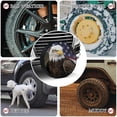 thumbnail image 3 of Spare Tire Covers for Trailers Black Bass Weatherproof Dust-Proof Universal Fit for Trailer RV SUV Truck Camper Travel Boat Trailer, 3 of 9