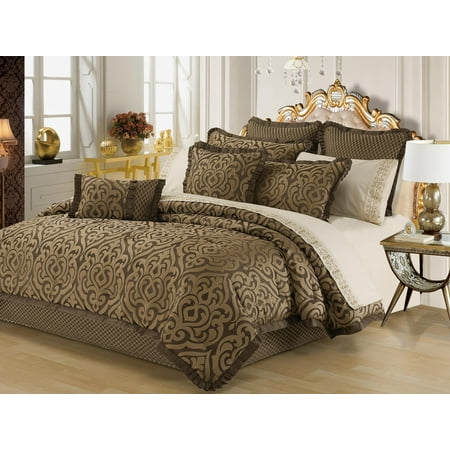 Naomi 6pc Lux Comforter Set Jacquard Queen Walmart Canada
