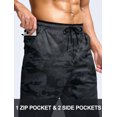 thumbnail image 4 of Pantalones deportivos Pudolla para hombre, casual, cintura elástica, talla S, color negro, 4 of 7