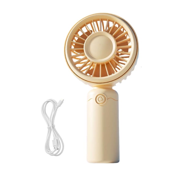 ZELVINN Compact Bag-Ready Fan with USB Rechargeable Power Handheld for Desk Dorm Travel Commute Daily Use