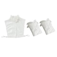 thumbnail image 1 of Collares Falsos, Media Camisa Desmontable, Volantes, Solapa, Cuello Dickey Y Puños Sunnimix Collar falso de encaje de algodón para mujer, 1 of 8