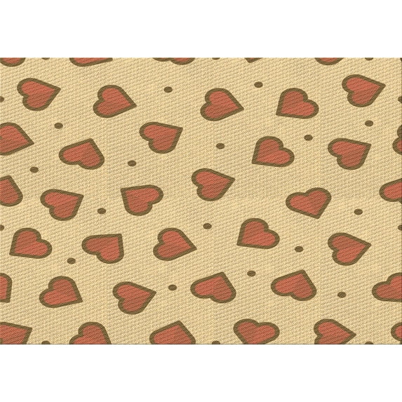 Ahgly Company Indoor Rectangle Patterned Mustard Yellow Area Rugs, 5' x 8'