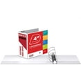 thumbnail image 5 of 3 Ring Binder, Professional Angle D Ring 4 Inch, Presentation Folder for Standard Pages 8.5 x 11 with Pockets, Crystal Clear View White (4 Pack), 5 of 7