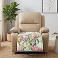 thumbnail image 2 of FOR U DESIGNS Hummingbird Floral Print Recliner Chair Covers, Anti-Slip Recliner Cover Waterproof Armless Reclining Slipcover Durable Furniture Protector, Reclining Sofa Slipcover for Pets Kids, 2 of 6