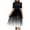 Black1, variant on Mgmyaa Women's Fit & Flare Dress Mock Neck Short Sleeve Printing Dresses Elegant Casual Tie Waist Midi Dress