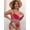 Red, variant on 2026 Patchwork Strapped 2 Piece Plus Size Bikini Women High Waist Push UP Swimsuit Backless Beach Chubby Bathing Suit