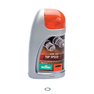 Transmission Oil Change Kit With KTM Motorex Top Speed 4T 15W-50 For TM, Husqvarna, KTM