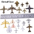 thumbnail image 3 of BronaGrand Aircraft Airplane Charm, 100g Airplane Pendant Charms Alloy Jewelry Charms Craft Supplies for Jewelry DIY Earrings Necklace Bracelet Findings Making and Crafting, Mixed Colors, 3 of 7