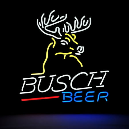 Desung Brand New Busch Light Deer Neon Sign Handcrafted Real Glass Beer Bar Pub Man Cave Sports Neon Light 20 X 16 Wm09 Walmart Walmart 