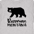thumbnail image 4 of Inktastic Bozeman, Montana Black Bear Silhouette Boys or Girls Long Sleeve Toddler T-Shirt, 4 of 5