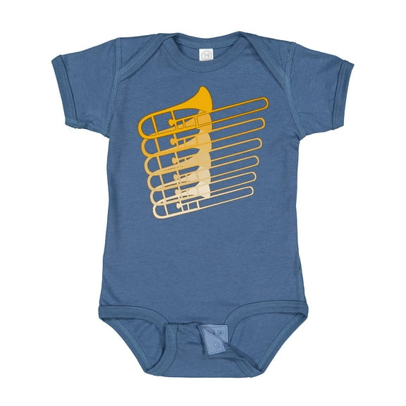 Inktastic Trombone Line Boys or Girls Baby Bodysuit