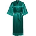 thumbnail image 2 of Ekouaer Satin Robes for Women Silk Kimono Bathrobe for Bride Long Bridesmaids Wedding Party Loungewear Sleepwear, 2 of 4