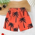 thumbnail image 5 of Cethrio Boys Beach Shorts, Stretchy Relaxed Fit Holiday Elastic Waist Board Shorts Orange Size 8, 5 of 7
