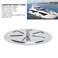 thumbnail image 3 of Grille d'aération ronde en acier inoxydable 304 avec poignée centrale pour bateau, 15 cm, 3 of 4