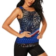 thumbnail image 2 of KLL Fireworks Print Womens Tank Top Sleeveless Workout Tops Athletic Running Shirts Yoga Gym Clothes-X-Large, 2 of 7