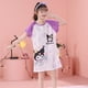 thumbnail image 1 of Pijamas infantiles de verano para niñas, lindos pijamas de manga corta con cuello redondo de dibujos animados, ropa de hogar holgada y delgada para niñas de talla mediana y niños mayores, 1 of 2